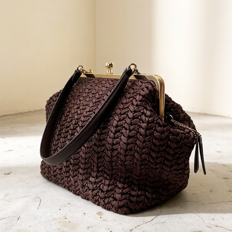 Women'S Raffia Bags - Bolsa de praia feminina de palha