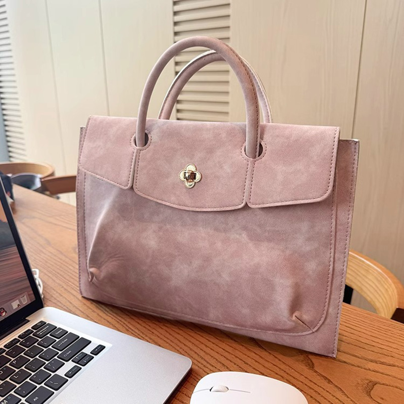Women Hand Bags For Office - Bolsa Tote Elegante Rosa em Couro