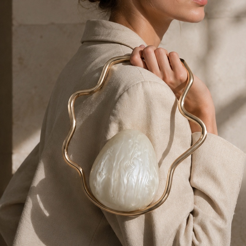Women Bags On Sale - Mini Bolsa de Acrílico em Formato