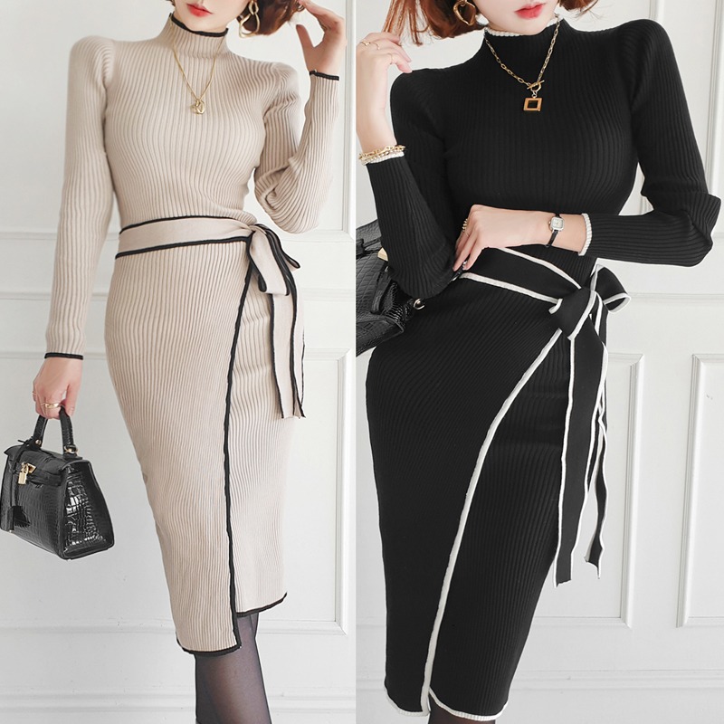 Novo Vestido de Suéter Coreano - Women Bags Ru avaliação e preço