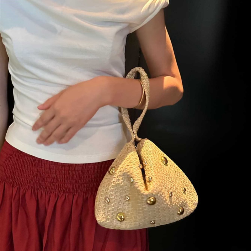 Bolsa Clutch Triangular de Pal - Women'S Raffia Bags avaliação e preço